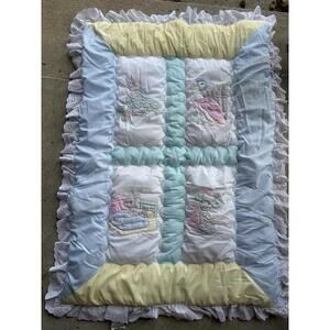 Vintage Beatrix Potter Peter Rabbit Baby Crib Comforter And Accessory